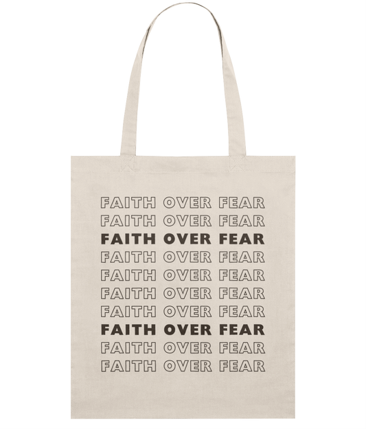 'Faith Over Fear' Tote Bag