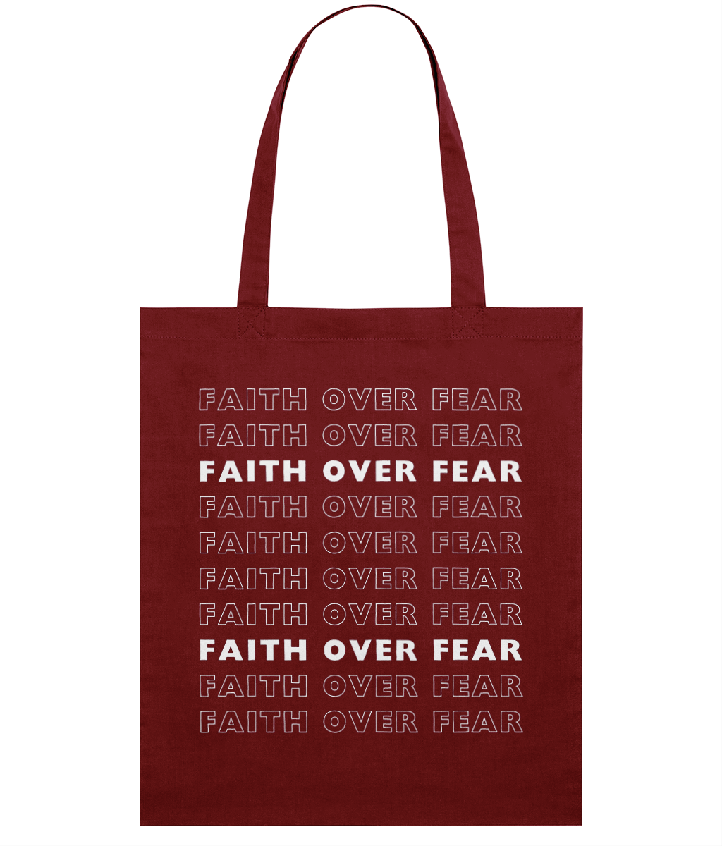 'Faith Over Fear' Tote Bag